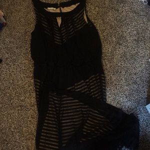 Black and nude formal dress